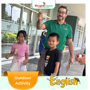 học tiếng Anh ngoài trời